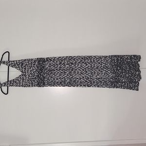 Chelsea and Theodore Black and White Maxi Dress